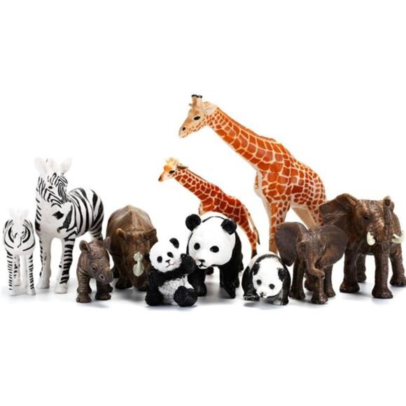 20 PCS Safari Animals Figures Toys, Realistic Plastic Animals Figurines - Picture 3 of 8